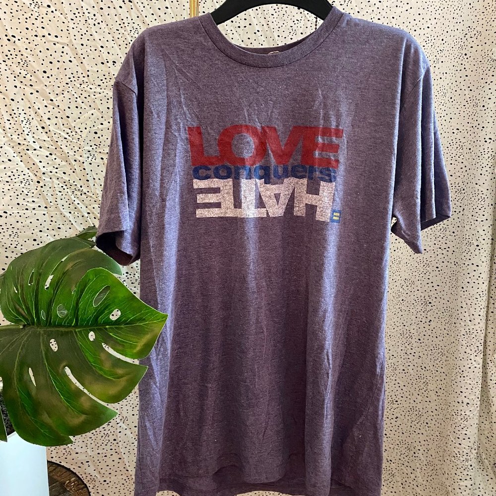 Love Conquers Hate Human Rights Campaign T-Shirt